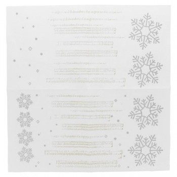 SERVILLETA DOBLE PUNTO SNOW NAVIDAD - 33x33 CM