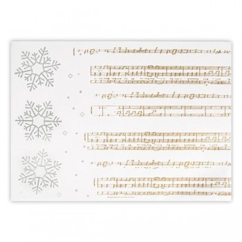 MANTEL INDIVIDUAL NAVIDEÑO SNOW - 31x43 CM