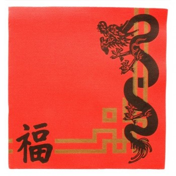 SERVILLETA TISSUE DOBLE PUNTA ILUSTRACIÓN CHINA - 40x40 CM