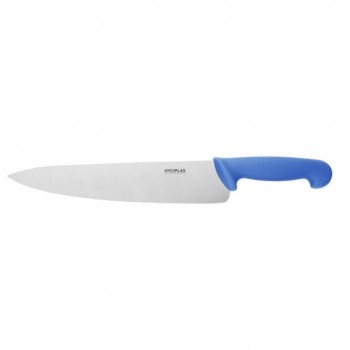 CUCHILLO DE COCINA MANFO AZUL MARCA HYGIPLAS - 25,5CM