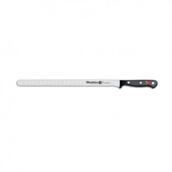 CUCHILLO JAMONERO Y SALMONERO ALVEOLADO SYBARITE MARCA QUTTIN - 28 CM