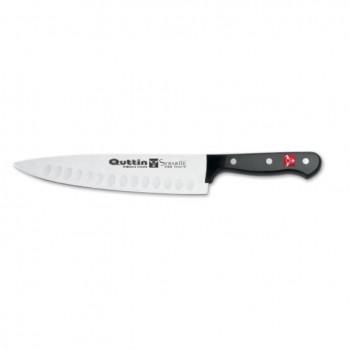 CUCHILLO COCINA  CHEF ALVEOLADO SYBAREITE MARCA QUNTTIN - 20 CM