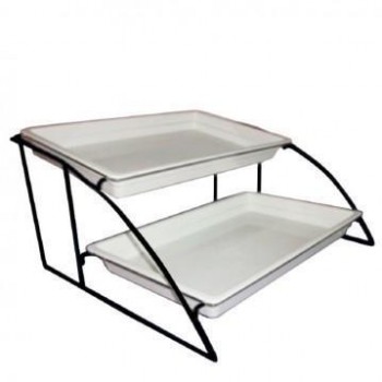 SOPORTE BUFFET BANDEJAS GASTRONORM 2 NIVELES - 56,5x49x3,6 CM