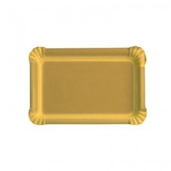 BANDEJA CARTÓN ELITE ORO - 23x34 CM