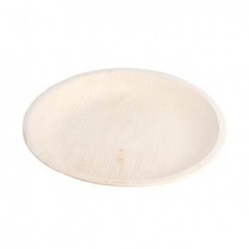 PLATO REDONDO HOJA DE ARECA - 18 CM