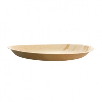 PLATO REDONDO HOJA DE ARECA - 23 CM