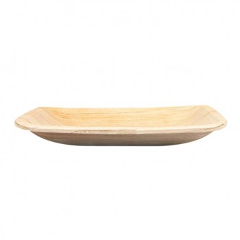 PLATO CUADRADO DE HOJA DE ARECA - 15x15 CM