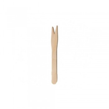 TENEDOR DE MADERA PARA PATATAS FRITAS - 8,5 CM