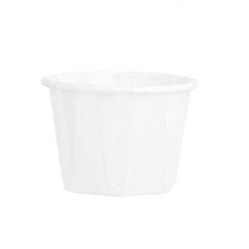 SALSERA BLANCA DE PAPEL PLISADO - 37 ML