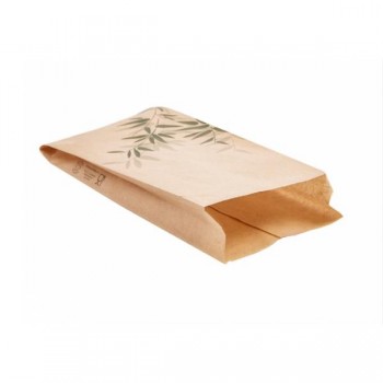 BOLSA KRAFT ANTIGRASA PARA BOCADILLO FEEL GREEN - 12+4x26 CM