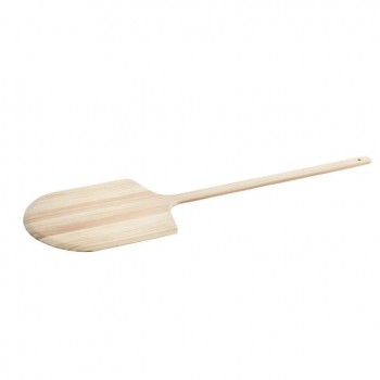 PALA DE MADERA NATURAL PARA PIZZA - 36x41x106,6 CM