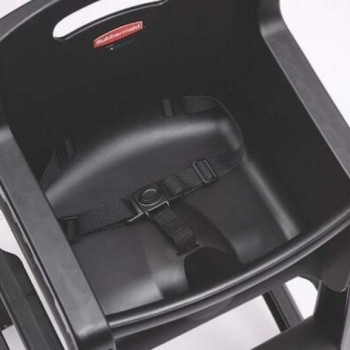 SILLA TRONA NEGRA PARA NIÑOS RUBBERMAID CON PROTECCIÓN