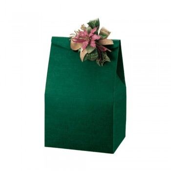 BOLSA VERDE PARA BOTELLAS Y LOTES NAVIDEÑOS - 28x20x41 CM