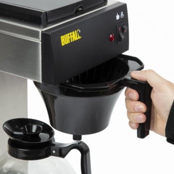 CAFETERA ELÉCTRICA CON FILTRO Y JARRA VIDRIO MARCA BUFFALO