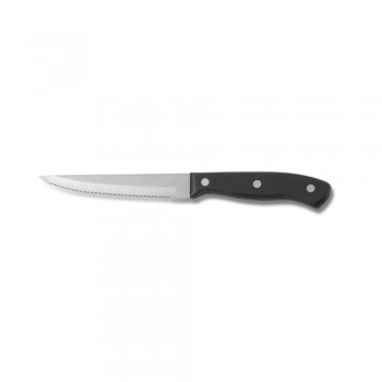 CUCHILLO CARNE CHULETERO NEGRO SIERRA STEAK MARCA COMAS -  21 CM