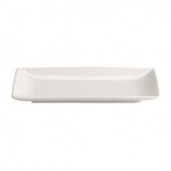 BANDEJA PORCELANA BLANCA COLECCIÓN MING - 16,5x9,5X1,5 CM