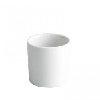 VASO RECTO PARA DEGUSTACIÓN PORCELANA BLANCA - 4,5x4,5 CM