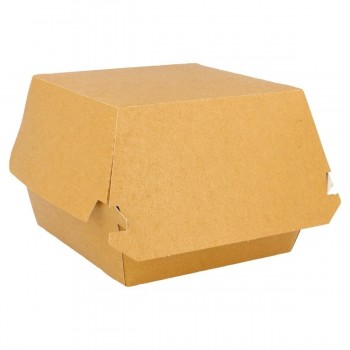 CAJA KRAFT PARA HAMBURGUESA GRANDE OUTLET - 15/11x14/10,8X9,5 CM