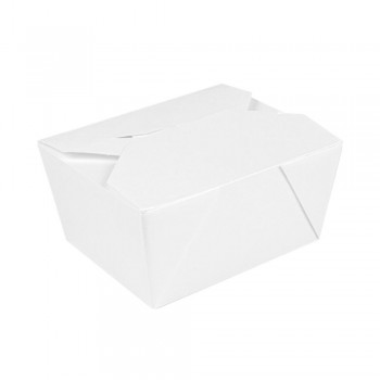 BOX MENÚ ESTANCO BLANCO LAMINADO THEPACK - 12,7/11,2x11,5/9x6,4 CM