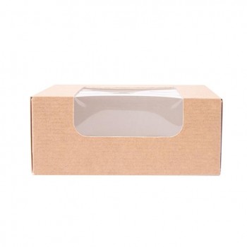 CAJA PARA SUSHI THEPACK CON VENTANA - 10x10x4 CM