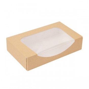 CAJA PARA SUSHI CON VENTANA THEPACK - 19,7x12x4,5 CM