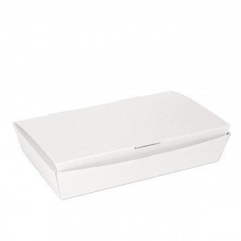 ENVASE BOX LUNCH BLANCO NANOMICRO THEPACK - 27x16,5x5 CM