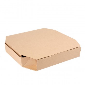 CAJA PIZZA OCTOGONAL KRAFT/BLANCA THEPACK - 26x26x3,8 CM