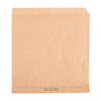 BOLSA KRAFT PAPEL ANTIGRASA  ABIERTA 2 LADOS - 16x16,5 CM