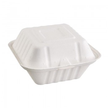 CONCHA HAMBURGUESA BLANCA MARCA CHINET - 15,2x15x8,4 CM