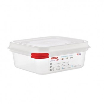 CONTENEDOR PARA ALIMENTOS GASTRONORM GN 1/6 MARCA  ARAVEN - 1,1 L