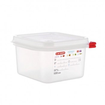 CONTENEDOR PARA ALIMENTOS GASTRONORM GN 1/6 MARCA  ARAVEN - 1,7 L