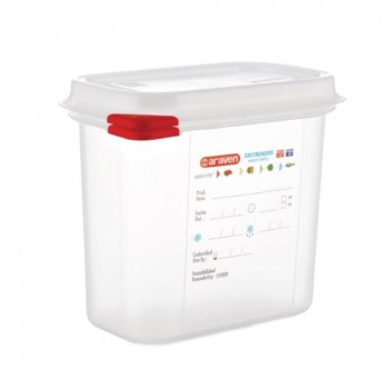 CONTENEDOR PARA ALIMENTOS GASTRONORM GN 1/9 MARCA  ARAVEN - 1,5 L