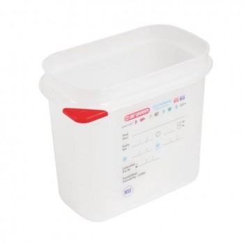 CONTENEDOR PARA ALIMENTOS GASTRONORM GN 1/9 MARCA  ARAVEN - 1,5 L