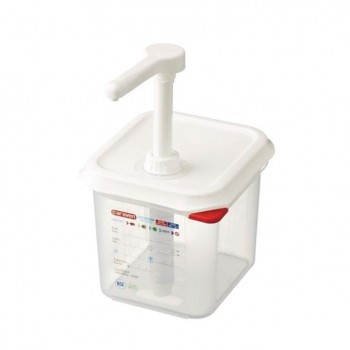 DISPENSADOR DE SALSAS GN 1/6 MARCA ARAVEN - 2,6 L