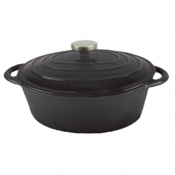 COCOTTE NEGRO CON TAPA DE HIERRO FUNDIDO OUTLET - 2,6 ML