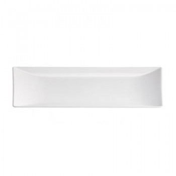 BANDEJA BLANCA RECTANGULAR DE GRES MING II - 30x8x2 CM