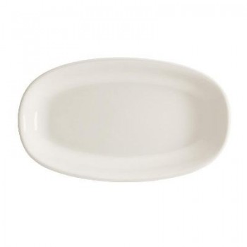 BANDEJA PORCELANA BLANCA BONNA GOURMET - 34x19,5x2 CM