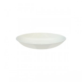 PLATO HONDO PORCELANA BLANCA BONNA COUPE - 23x4 CM