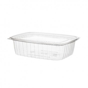 BARQUITA CON TAPA TRANSPARENTE DE PLA COMPOSTABLE - 1,42 L