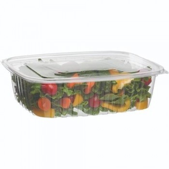 BARQUITA CON TAPA TRANSPARENTE DE PLA COMPOSTABLE - 1,42 L