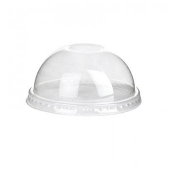 TAPA CÚPULA SIN AGUJERO TRANSPARENTE PLA  - 9,6 CM