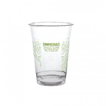 VASO TRANSPARENTE DE PLA COMPOSTABLE GREENSTRIPE - 300 ML