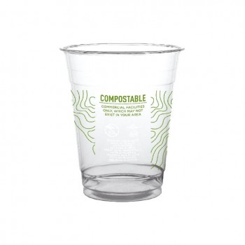 VASO COMPOSTABLE DE PLA COMPOSTABLE PARA BEBIDAS FRÍAS - 360 ML