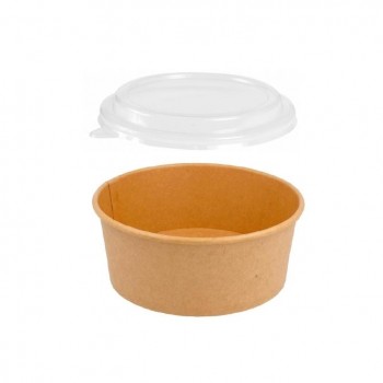 COMBO BASE ENSALADERA  KRAFT Y TAPA TRANSPARENTE - 750 ML