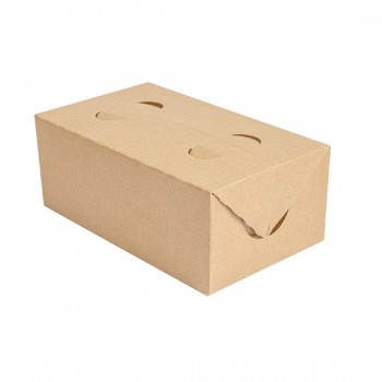 CAJA TAKE AWAY AUTOMONTABLE PARA COMIDA A DOMICILIO THE PACK - 13x23X8 CM