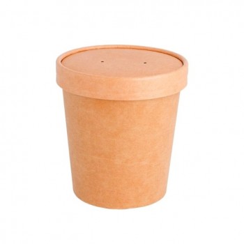 TARRINA KRAFT CON TAPA PAPEL SOUP TO GO - 480 ML