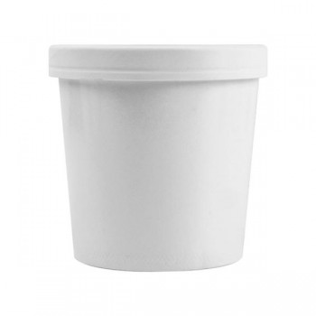 COMBO SOUP TO GO BLANCO DE TARRINA Y TAPA PAPEL - 780 ML