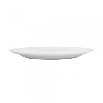 PLATO LLANO DE PORCELANA BLANCA - 19 CM