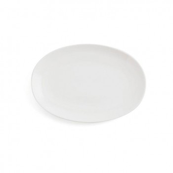 BANDEJA OVAL PORCELANA  BLANCA LÍNEA  ARIANE VITAL COUPE - 21 CM