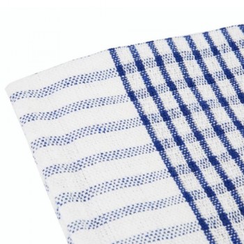 PAQUETE DE 10 PAÑOS DE COCINA ED ALGODÓN AZUL MARCA VOGUE - 76,2x50,8 CM